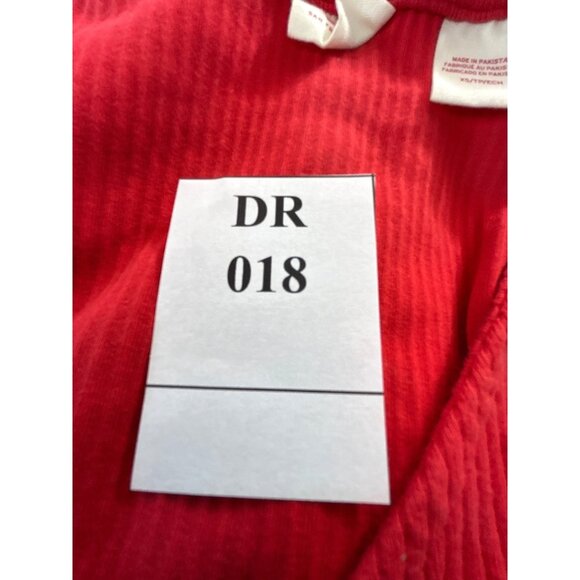 Levi’s Womens Top Cropped Button Ribbed Red V-Neck Button-Up Size XS - Picture 6 of 6